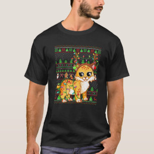 Bobcat Lover Family Matching Ugly Bobcat Christmas T-Shirt