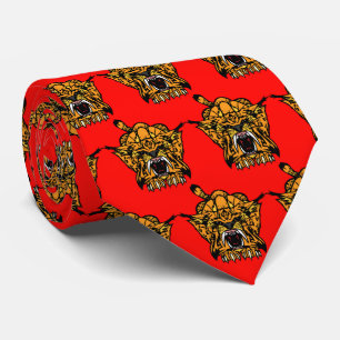 Bobcat Wildcat Team Mascot Football Baseball Tie