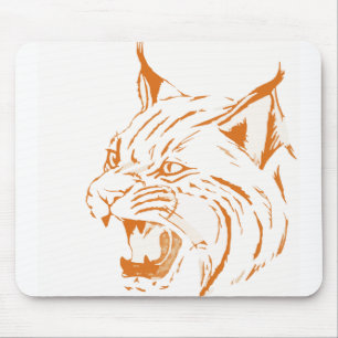 Bobcat Wildlife Feline Cat Wild Cat Animal Tiger Mouse Mat