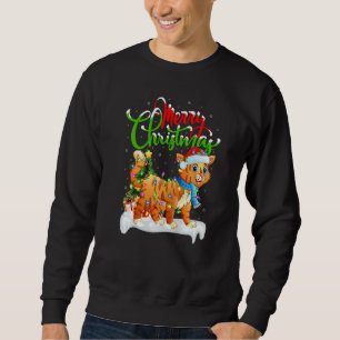 Bobcat Xmas Decorations Santa Bobcat Christmas Sweatshirt