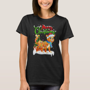 Bobcat  Xmas Decorations Santa Bobcat Christmas T-Shirt