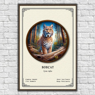 Bobcat Zoology Series Poster