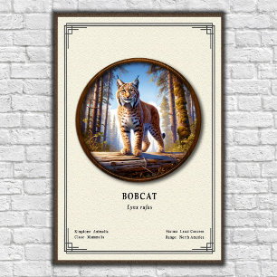 Bobcat Zoology Series Poster