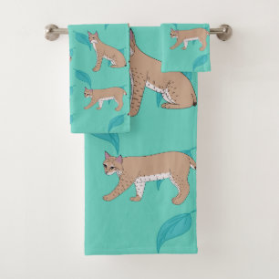 Bobcats Bath Towel Set
