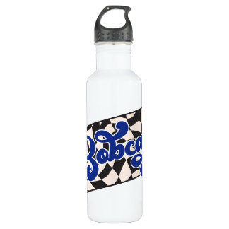 Bobcats Chequerboard Water Bottle: Blue 710 Ml Water Bottle