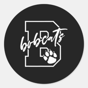 Bobcats  classic round sticker