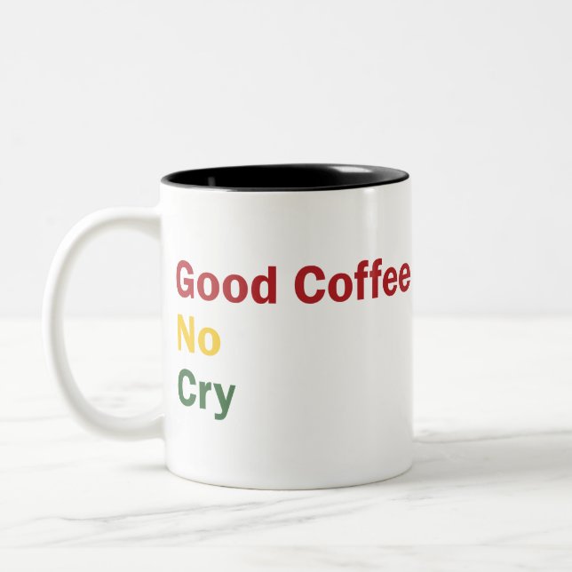 BobCoffee Two-Tone Coffee Mug (Left)