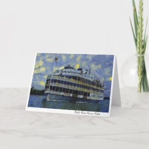 Boblo Boat Starry Night Card