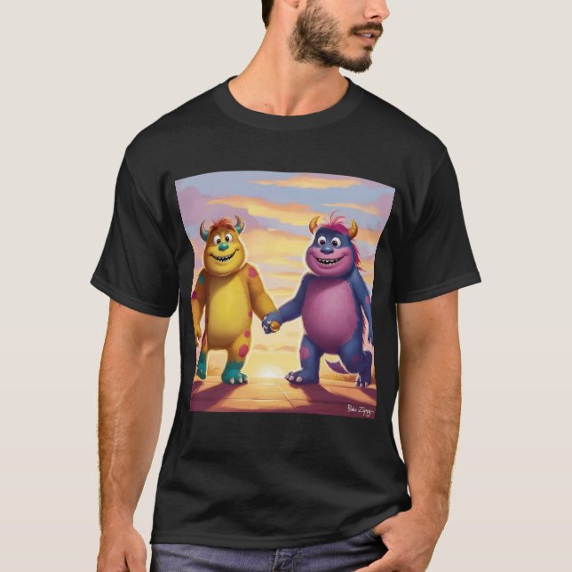 Bobo and Zippy: Bright Friends in a Monster World T-Shirt (Front)