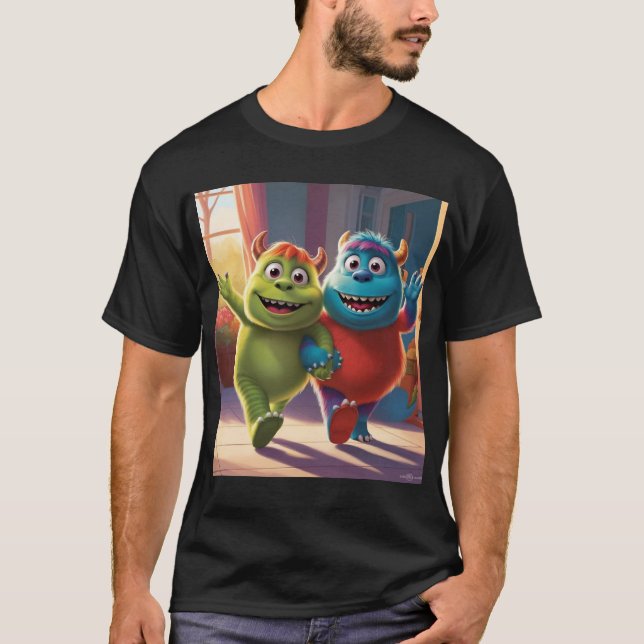 Bobo and Zippy: Bright Friends in a Monster World T-Shirt (Front)