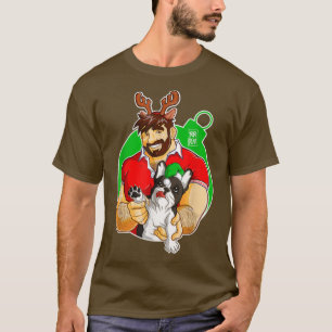 Bobo Bear - Adam Likes Frenchies - Christmas  T-Shirt