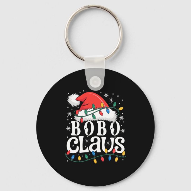 Bobo Claus Funny Xmas Christmas Grandma Holiday St Key Ring (Front)