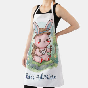 Bobo's Adventure Bunny Kitchen Apron - Cute Kawaii