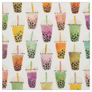 BOBRA'S Colourful Boba Tea Fabric