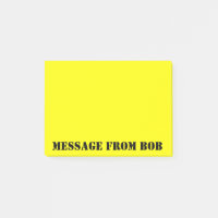 Bob's Notes Dayglow Yellow