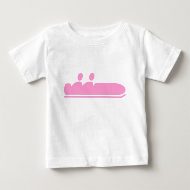 Bobsleigh - Pink Baby T-Shirt (Front)