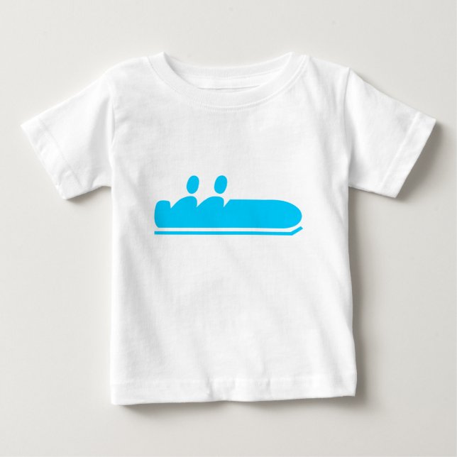 Bobsleigh - Sky Blue Baby T-Shirt (Front)