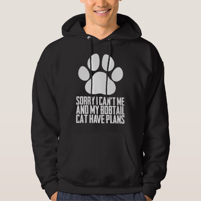 Bobtail cat  Bobtail  Bobtail kittens Hoodie (Front)