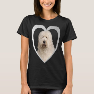 Bobtail Dog Heart Old English Sheepdog Bobtail T-Shirt