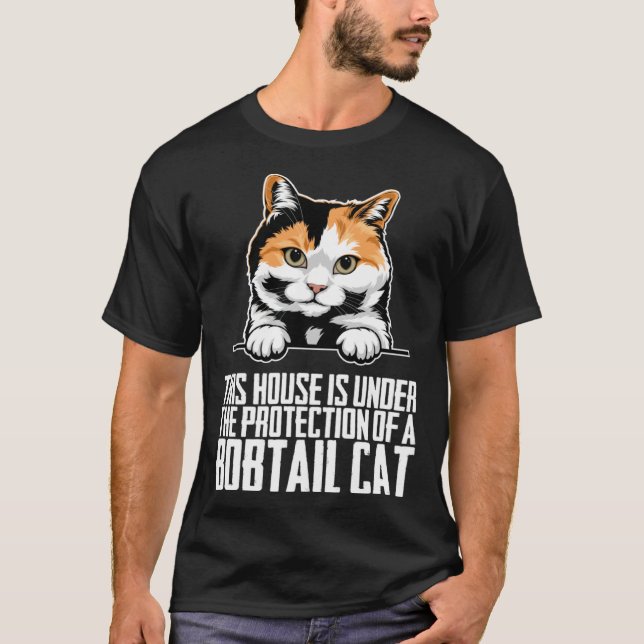 Bobtail kittens  Bobtail mom  Bobtail dad T-Shirt (Front)