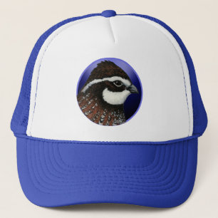 Bobwhite Quail Head Circle Trucker Hat