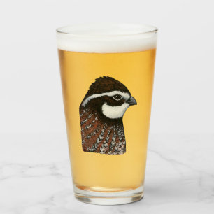 Bobwhite Quail Head Glass