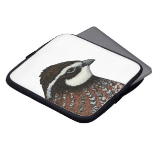 Bobwhite Quail Head Laptop Sleeve