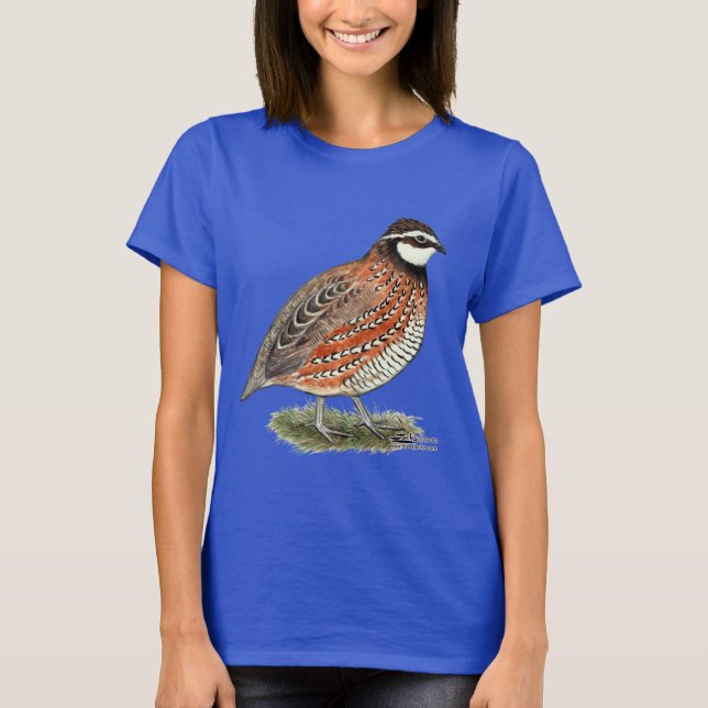 Bobwhite Quail Rooster T-Shirt (Front)