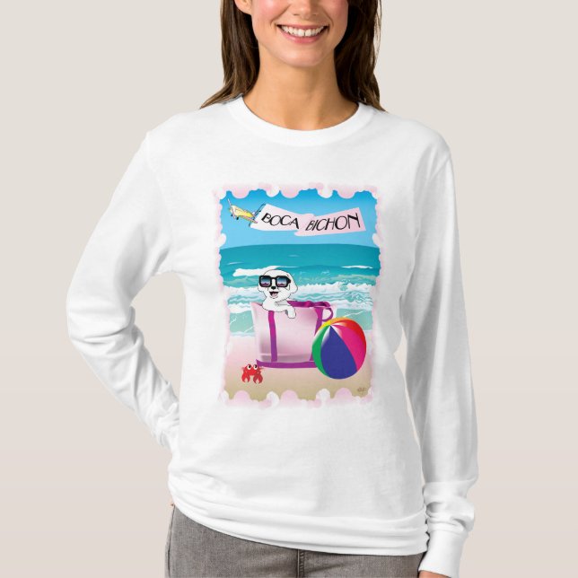 Boca Bichon: Women's Sleeved T-Shirt (Front)