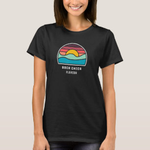 Boca Chica Florida Cool Minimalist Ocean Wave T-Shirt