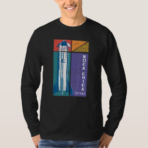 Boca Chica Texas Starship Cool Retro 1 T-Shirt