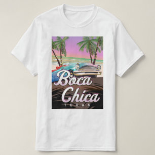 Boca Chica Texas vacation poster T-Shirt
