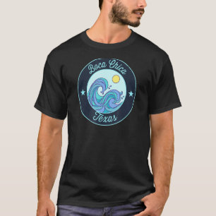Boca Chica Tx Texas Souvenir Nautical Surfer Graph T-Shirt