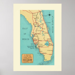 Boca Grande Florida 20x28 Poster