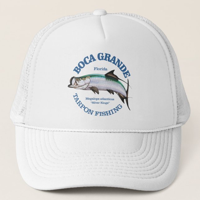 Boca Grande Tarpon Fishing Trucker Hat (Front)