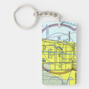 Boca Raton Airport chart / taxi diagram Key Ring