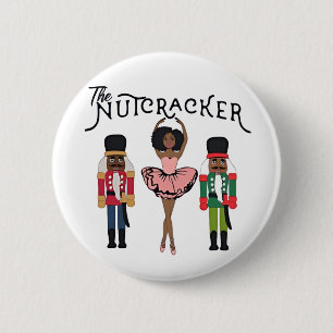 Boca Raton Black Nutcracker Funny Christmas  6 Cm Round Badge