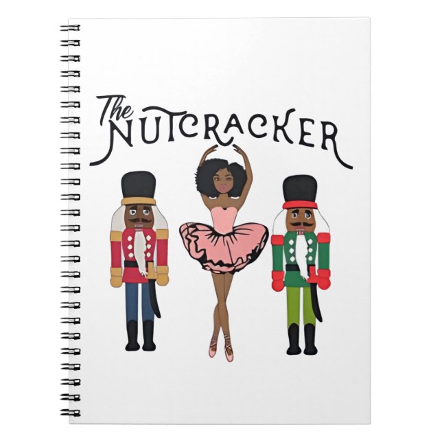 Boca Raton Black Nutcracker Funny Christmas  Notebook (Front)