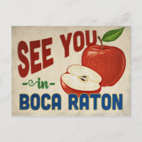 Boca Raton Florida Apple - Vintage Travel