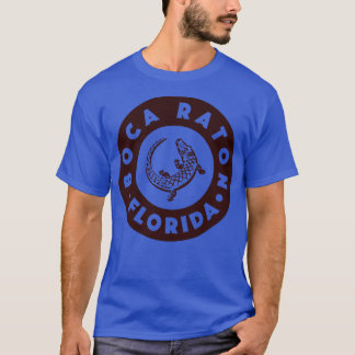 Boca Raton Florida Circle Brown T-Shirt