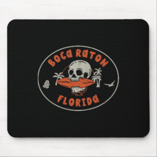 Boca Raton Florida Fl Vintage Surf Beach Front And Mouse Mat
