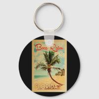 Boca Raton Florida Palm Tree Beach Vintage Travel
