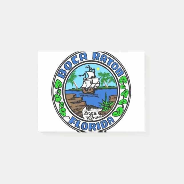 Boca Raton Florida Post-it Notes (Front)