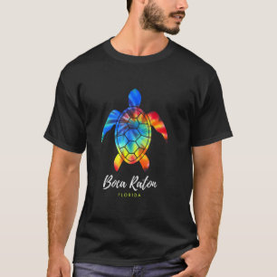Boca Raton Florida Sea Turtle Conservation Tie Dye T-Shirt