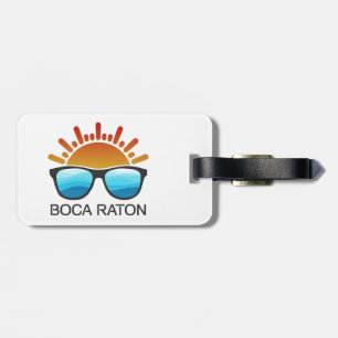 Boca Raton Florida Sunglasses Luggage Tag