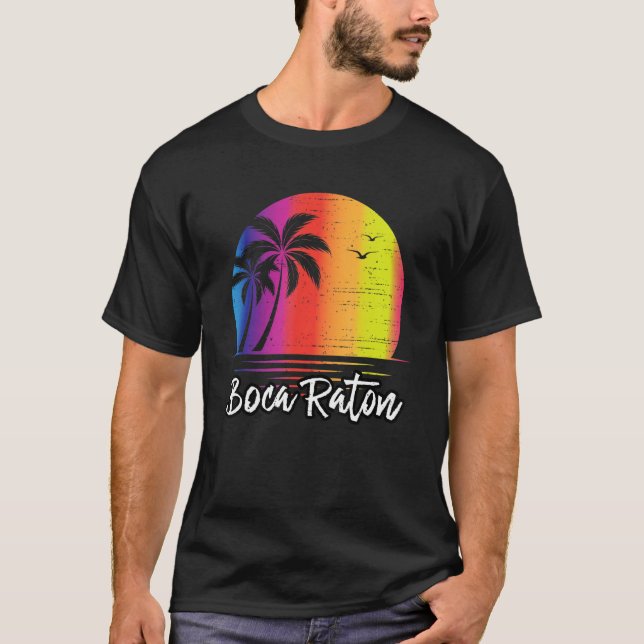 Boca Raton Florida Vacation Beach Island Family Gr T-Shirt (Front)