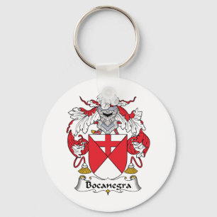 Bocanegra Family Crest Key Ring
