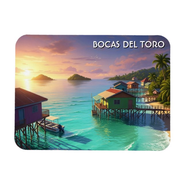 Bocas Del Toro Panama Travel Magnet (Horizontal)