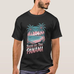 Bocas Del Toro Panama, Tropical Beach Sunset and O T-Shirt