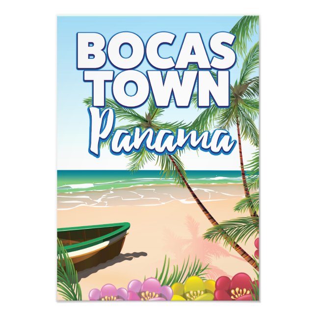 Bocas Town Panama Beach travel poster (Front)